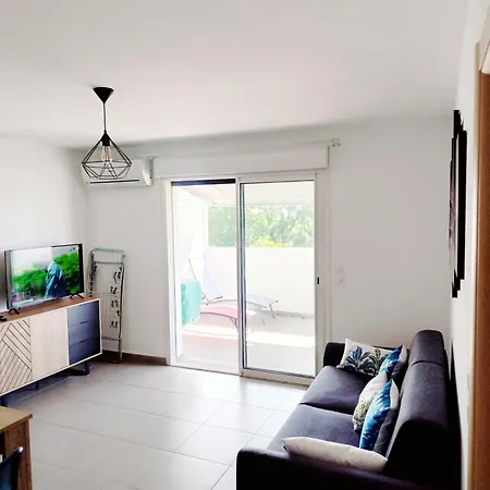 Apartmán Appart Pour 2 A 4 Personnes,Grande Terrasse, A 5Mn A Pied De La Plage