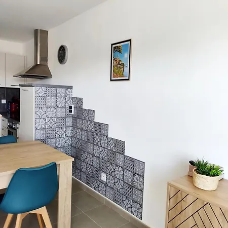 Joli T2 tout équipé en résidence à 500m de la plage pour 4 pers Apartamento