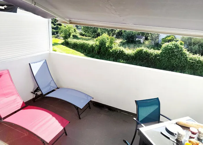 Apartamento T2 en résidence avec belle terrasse, à 5mn à pied de la plage *